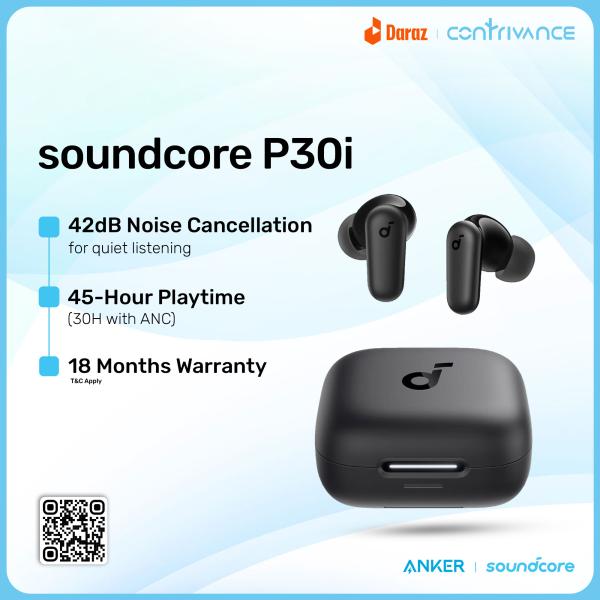 Anker Soundcore P30i True Wireless Earbuds With 40dB ANC, 36H Playtime, Bluetooth 5.3, IPX5