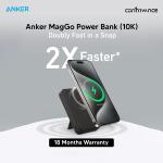 Anker MagGo 10K Magnetic Wireless Power Bank With Qi2 Certified, 10000mAh, 15W Wireless Fast Charging