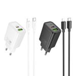 Hoco N61 Gentle PD20W+QC3.0 Charger Set(C to C)