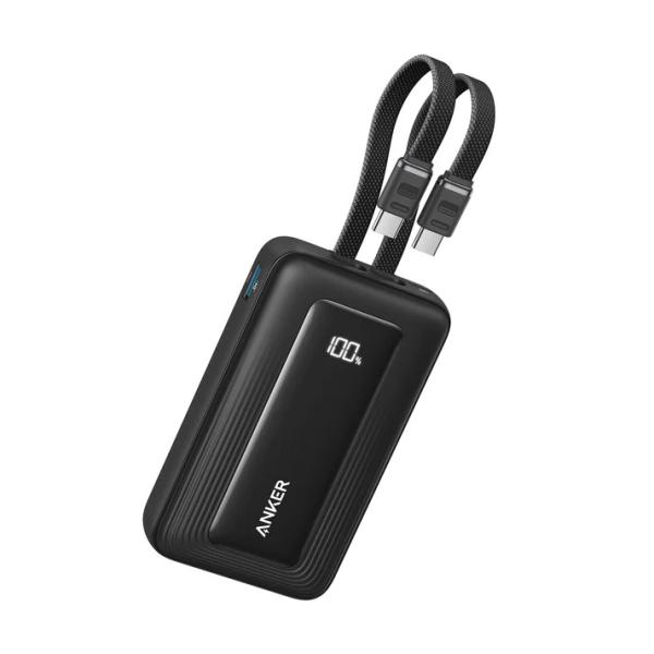Anker Zolo 10000mAh Power Bank With 35W Fast Charging & Built‑In Dual USB‑C Cables
