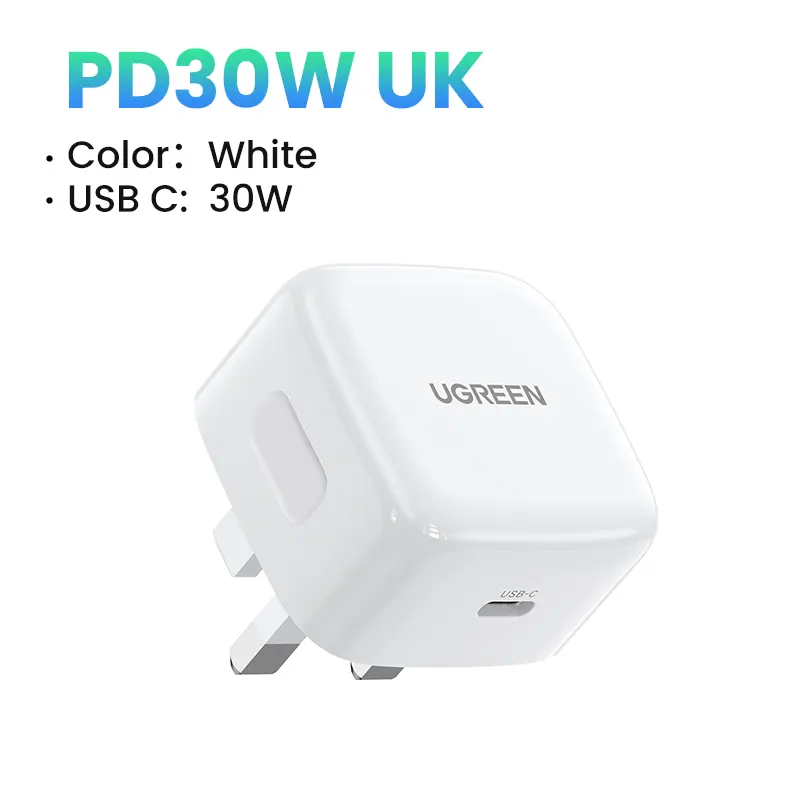 UGREEN CD127 (70197) 30W USB-C PD Fast Charger (UK Pin)