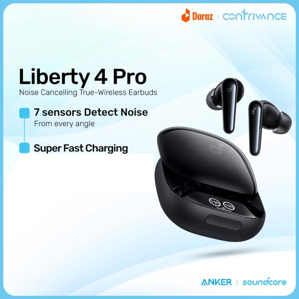 Anker Soundcore Liberty 4 Pro True Wireless Earbuds With Hi-Res Audio, LDAC, Personalized Spatial Audio, Adaptive ANC